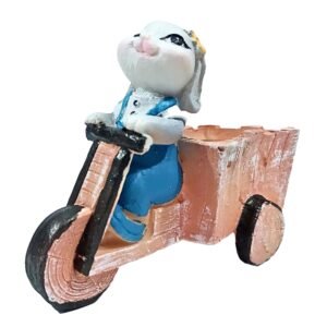 Cute Rabbit with Rickshaw