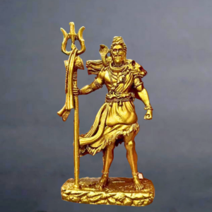 Standing Shiva Ji Murti – Trishul Shiva Idol for Car Dashboard, Home & Office Decor – 11.5 cm