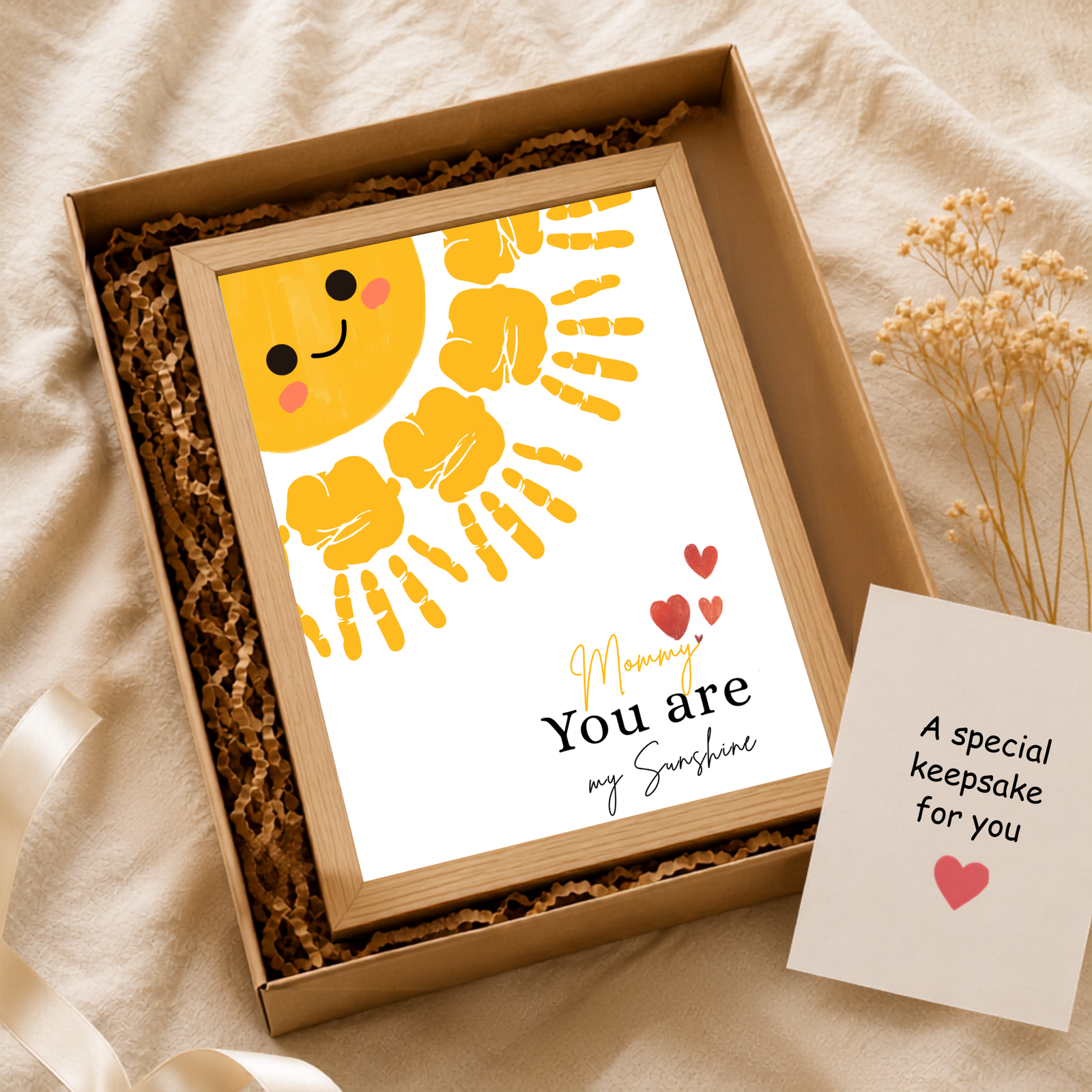 Personalized Little Sunshine Handprint Art