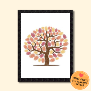 Personalized Spring Tree Thumbprint Art