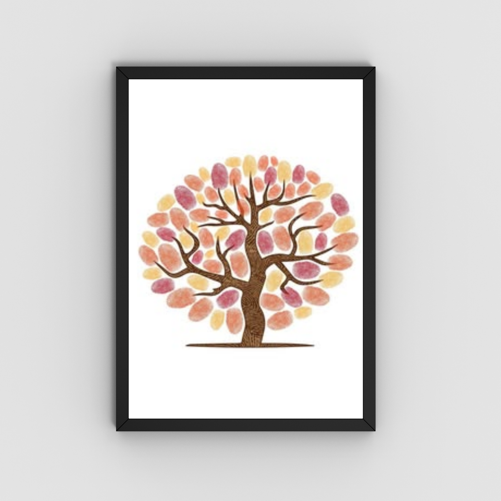 Personalized Spring Tree Thumbprint Art