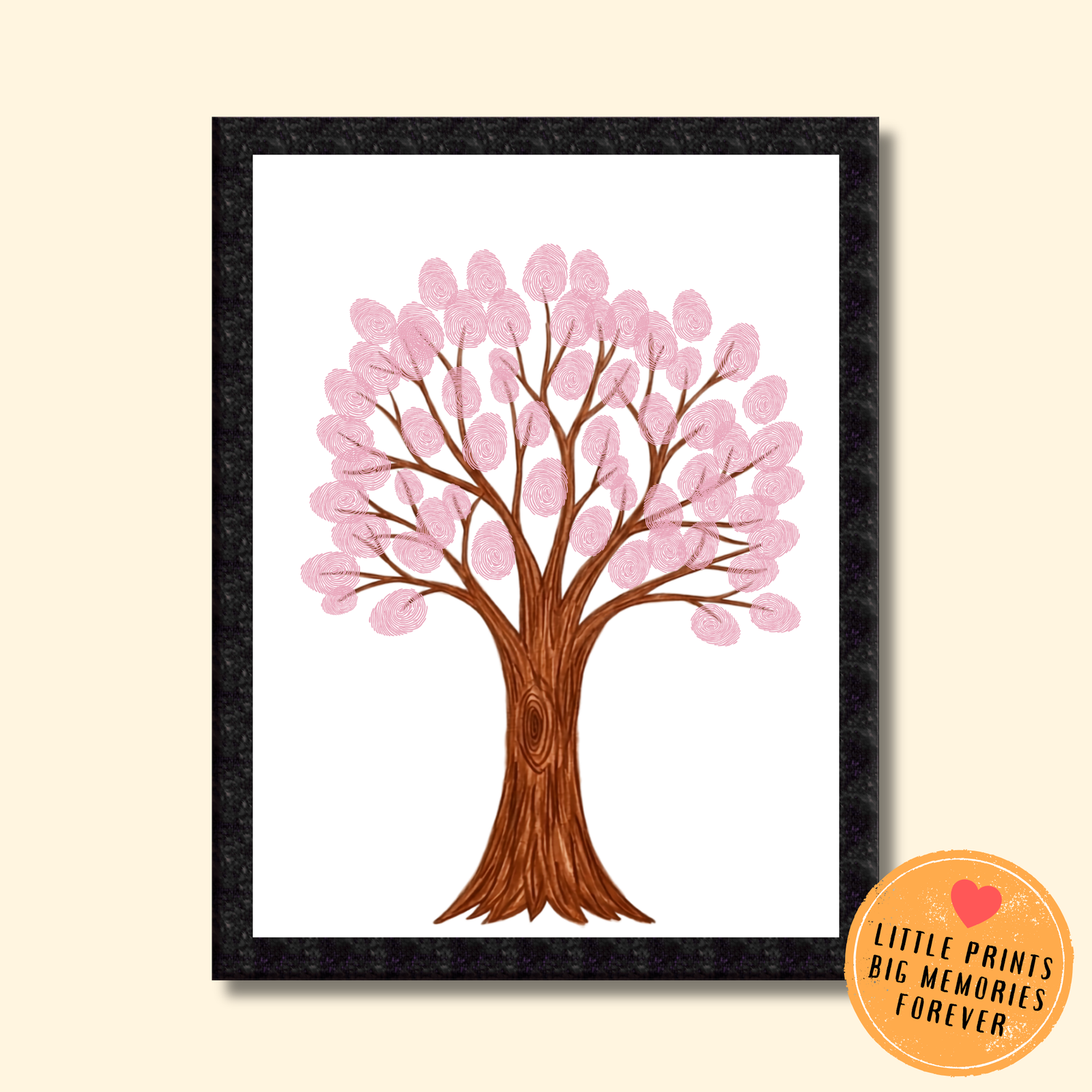 Personalized Memory Tree Thumbprint Art