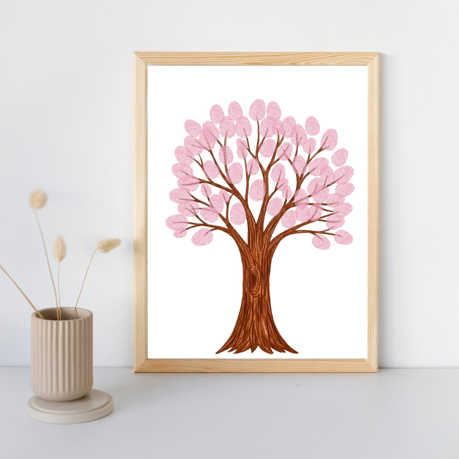 Personalized Memory Tree Thumbprint Art