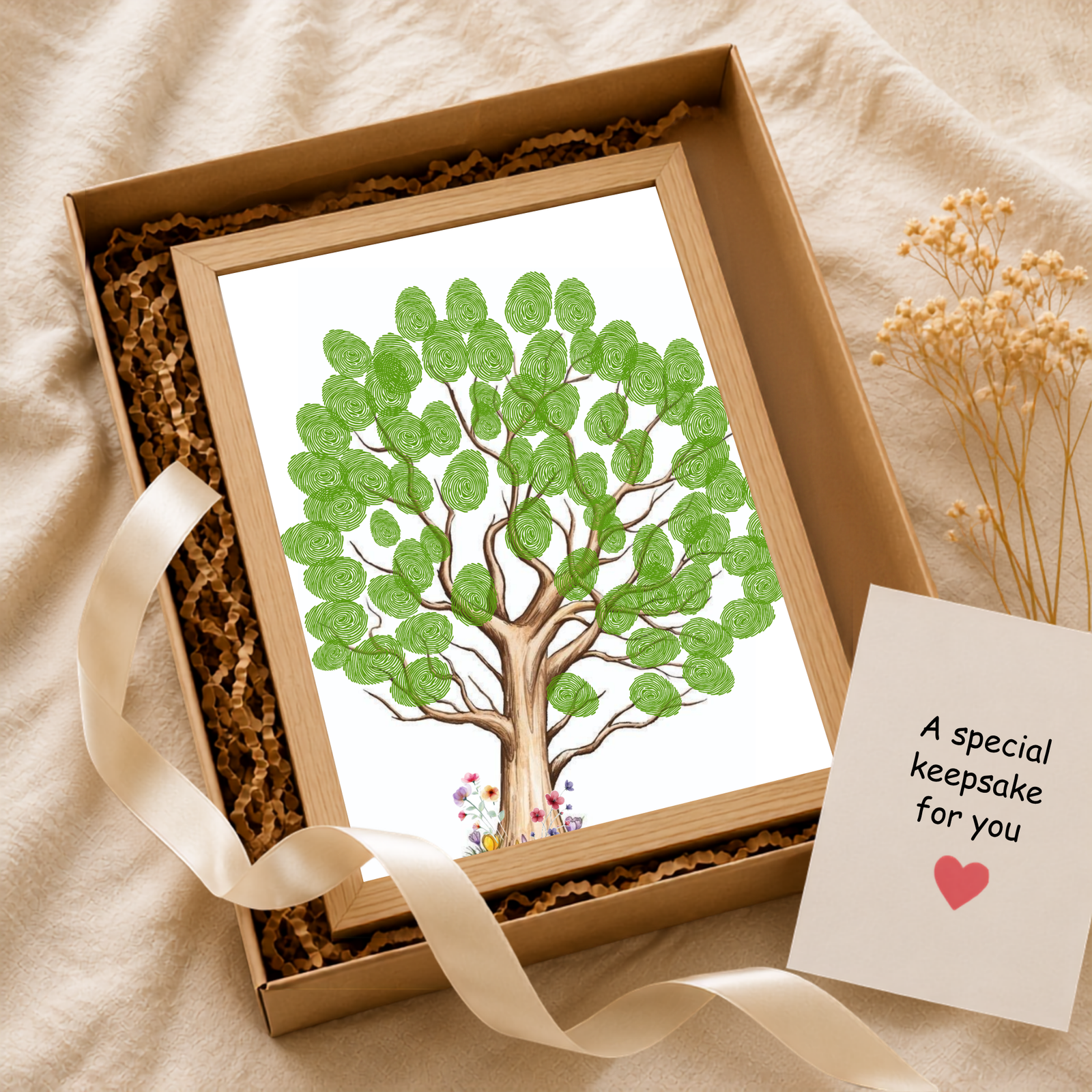 Personalized Bloom Tree Thumbprint Art