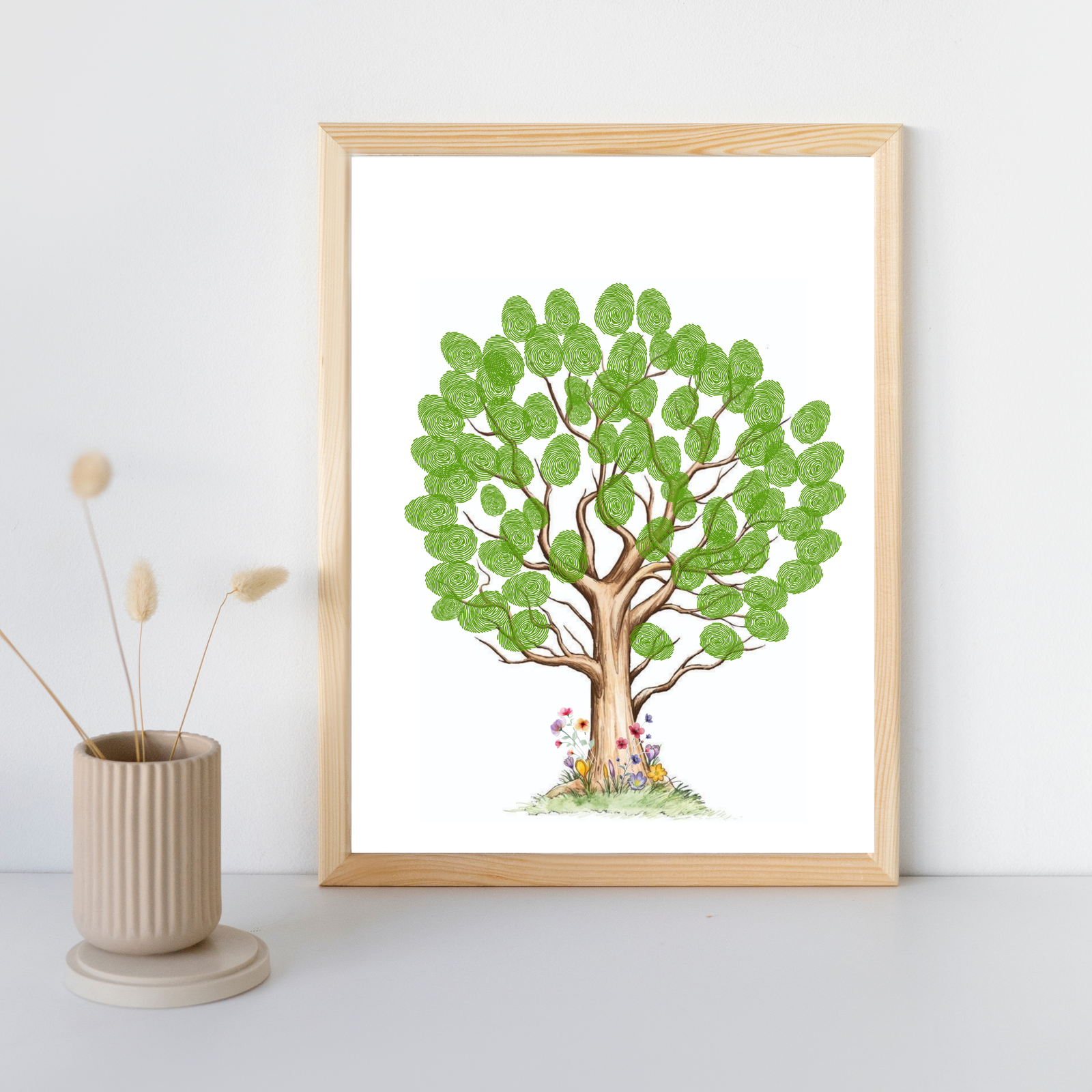 Personalized Bloom Tree Thumbprint Art