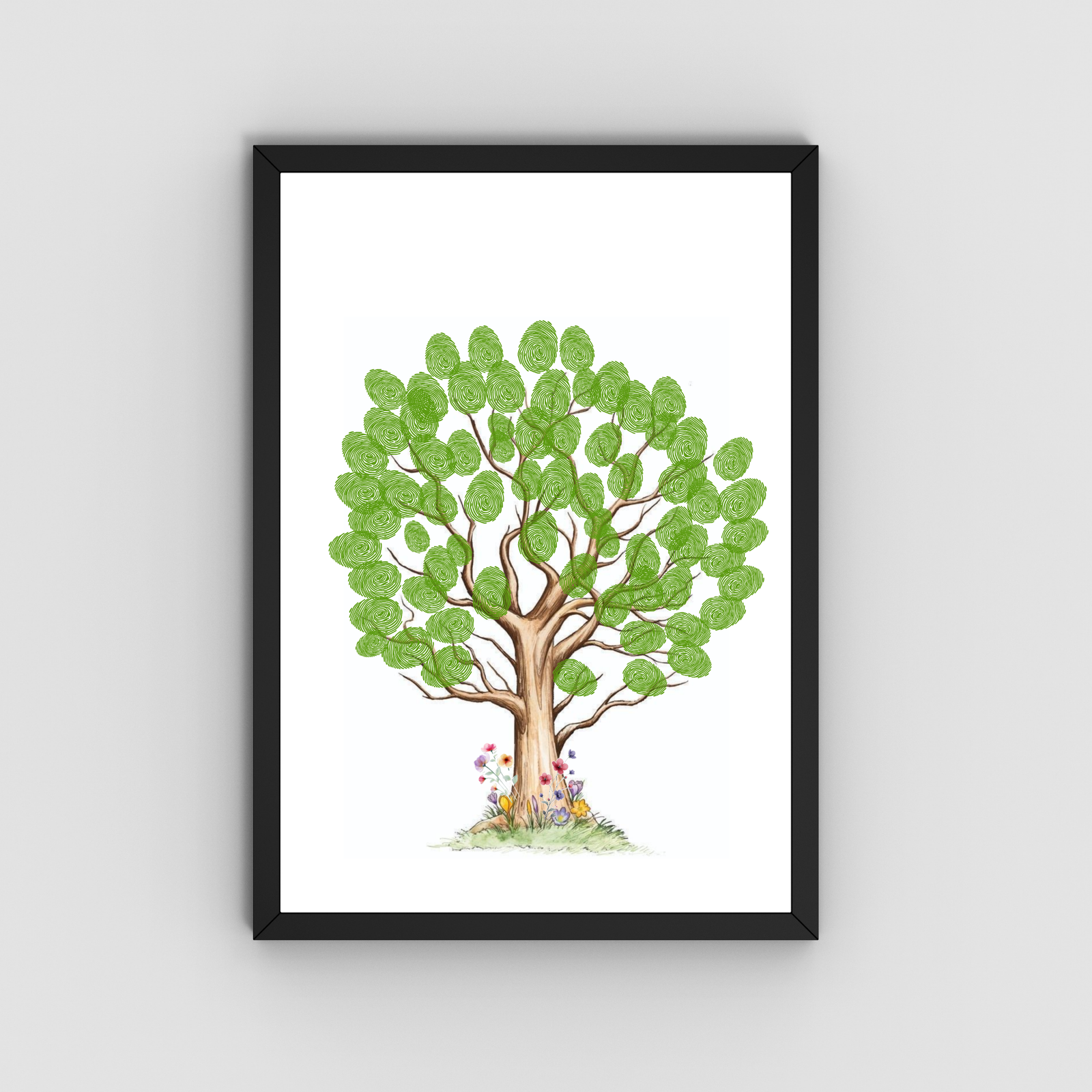 Personalized Bloom Tree Thumbprint Art