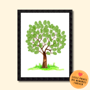 Personalized Blossom Tree Thumbprint Art