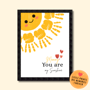 Personalized Little Sunshine Handprint Art