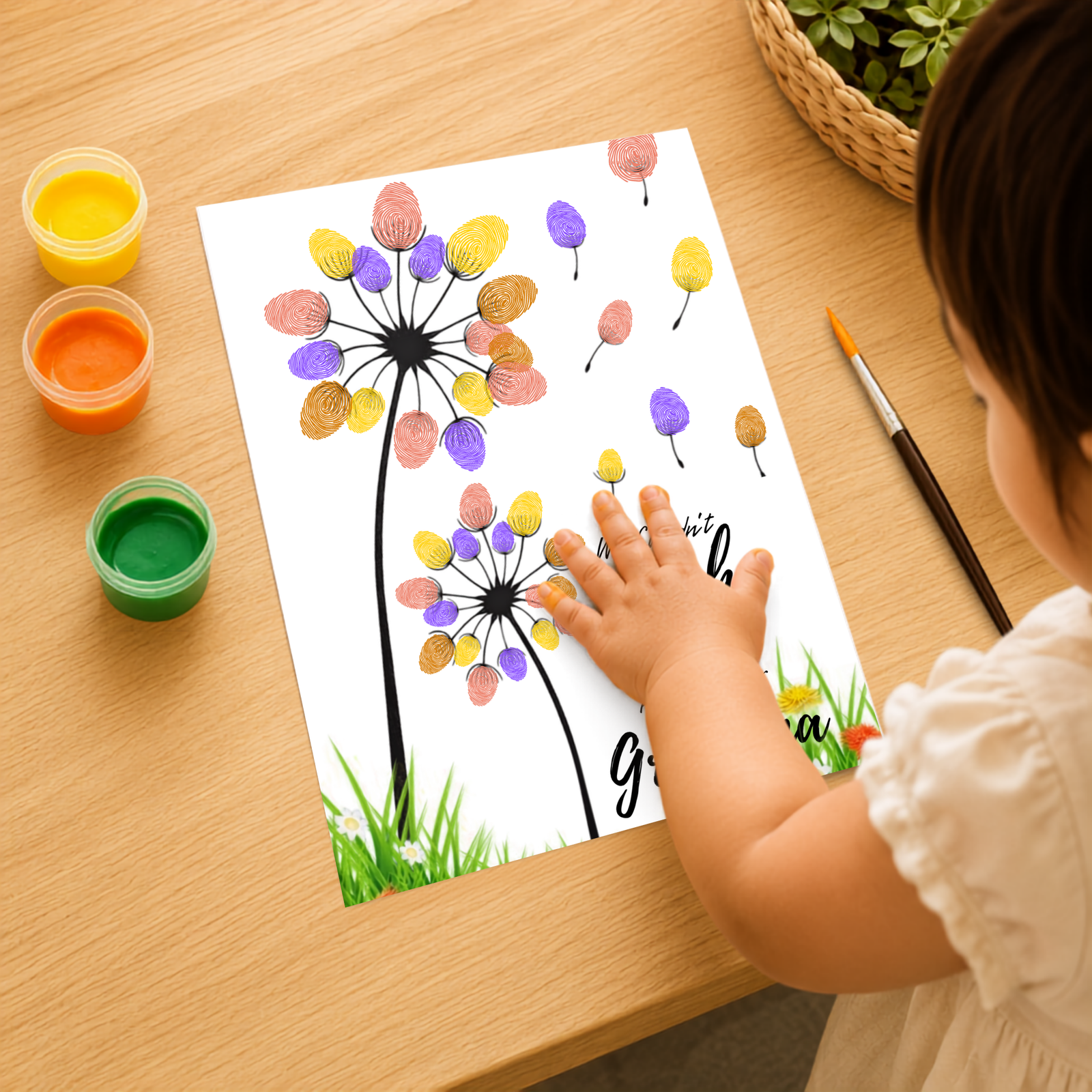 Personalized Wishing Gift Thumbprint Art