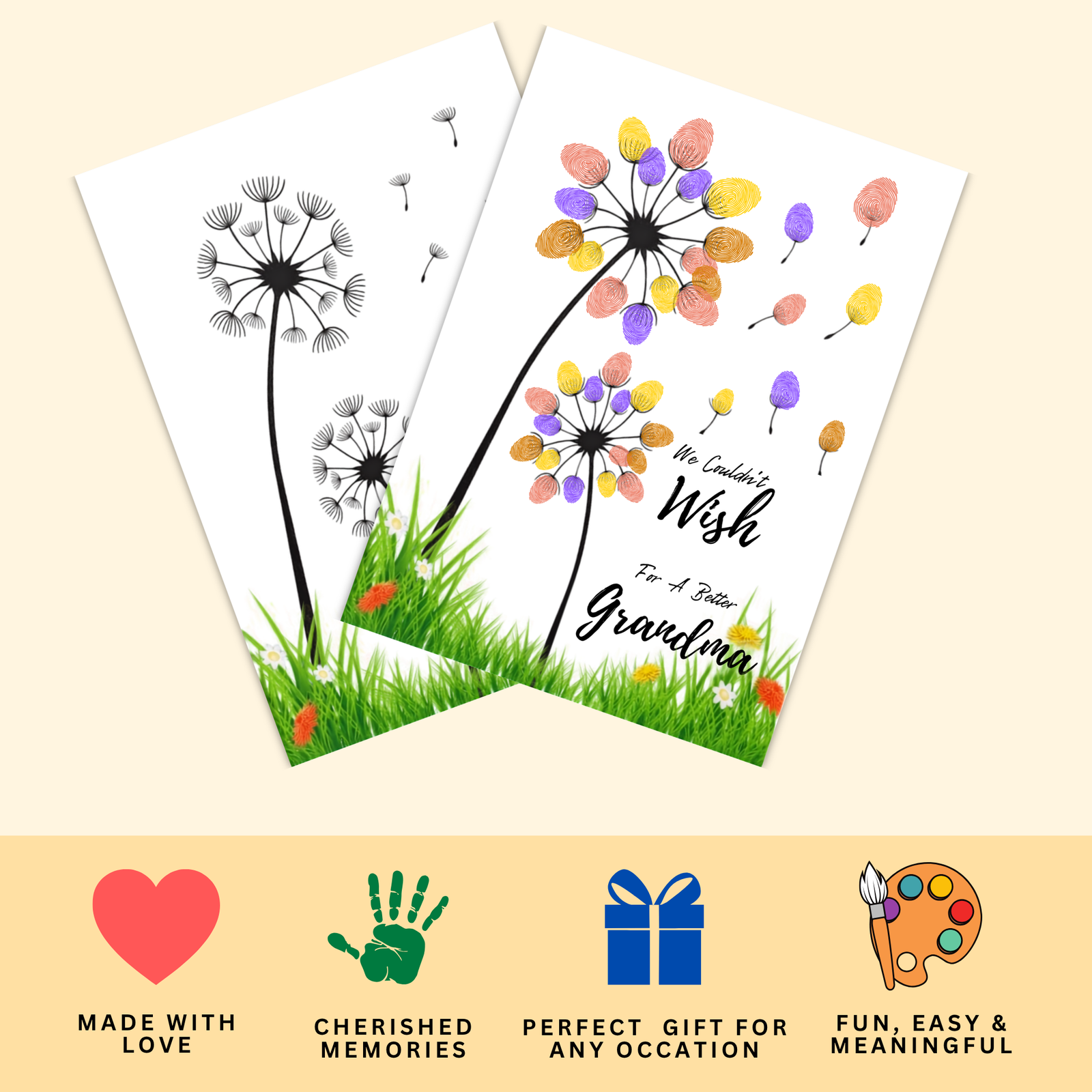 Personalized Wishing Gift Thumbprint Art