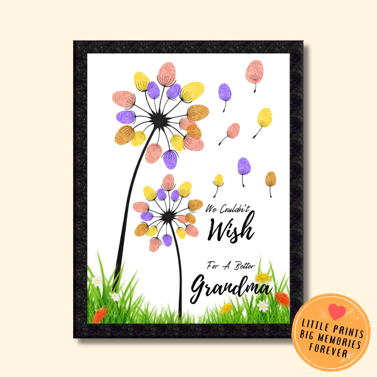 Personalized Wishing Gift Thumbprint Art