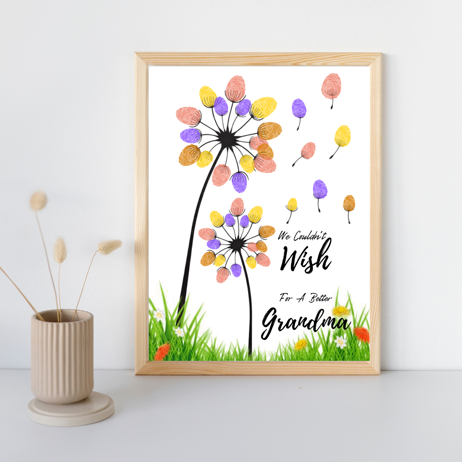 Personalized Wishing Gift Thumbprint Art