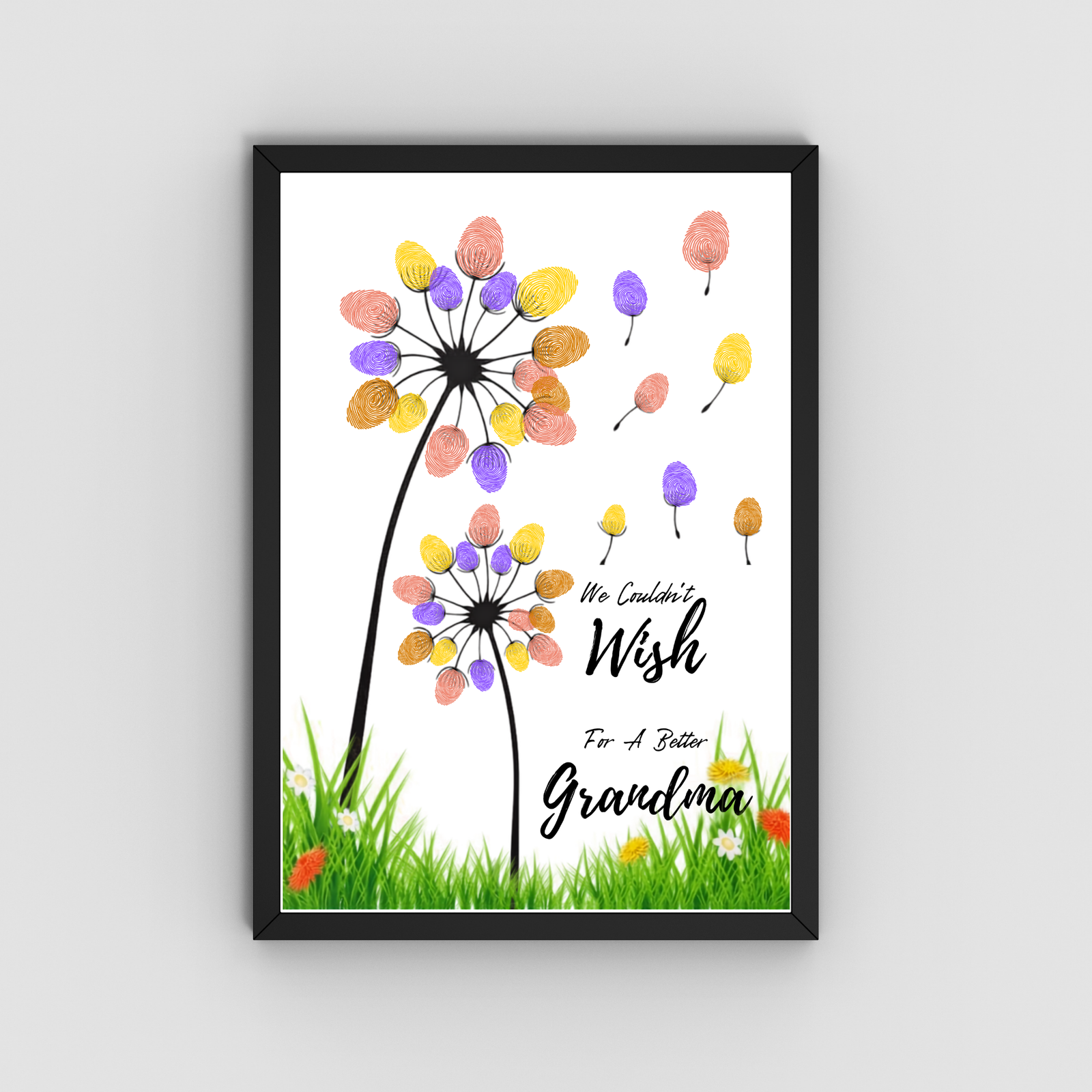 Personalized Wishing Gift Thumbprint Art