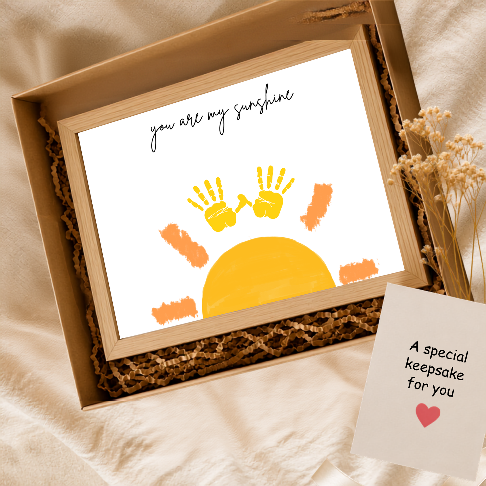 Personalized Best Sunraise Handprint Art