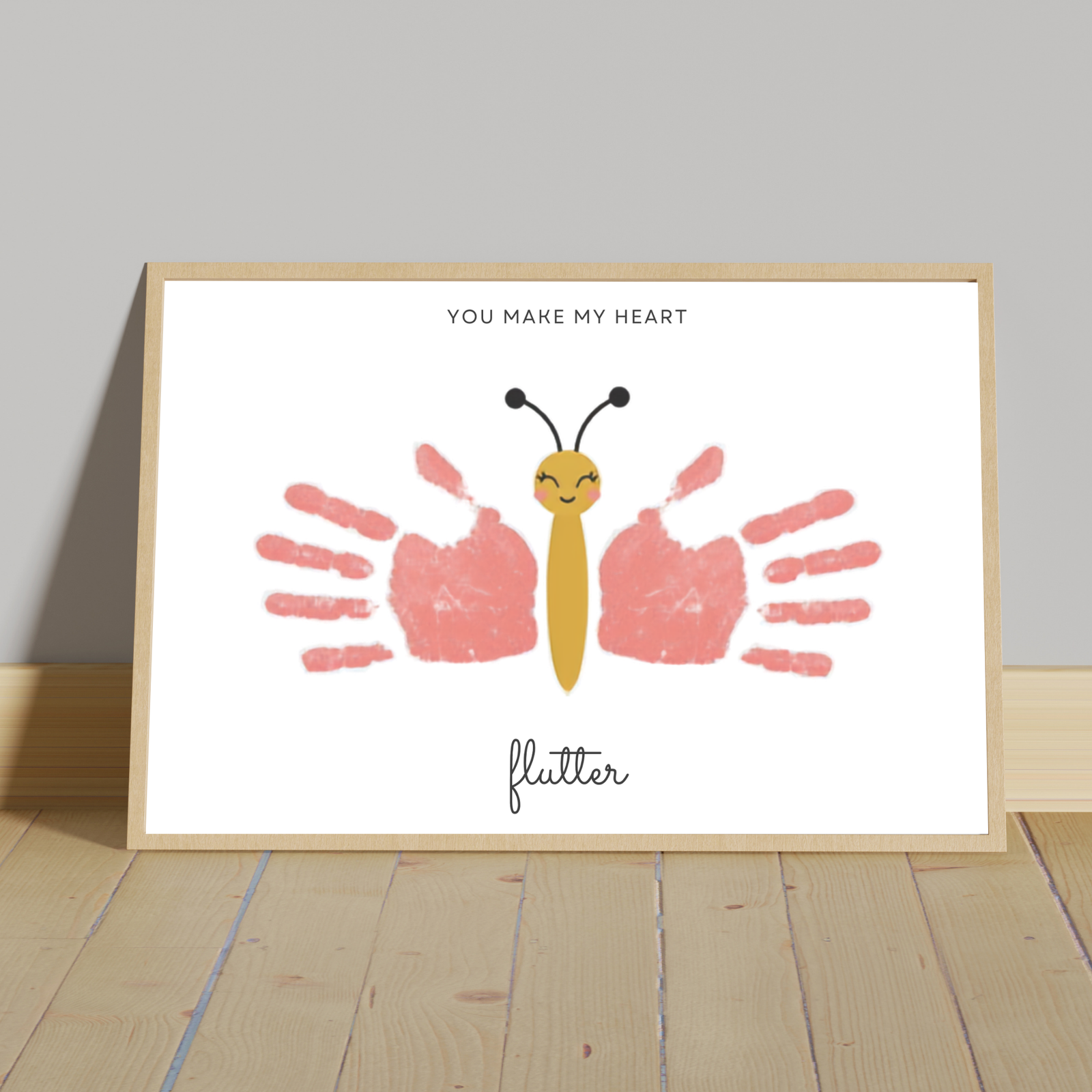 Personalized My Cute Butterfly Handprint Art