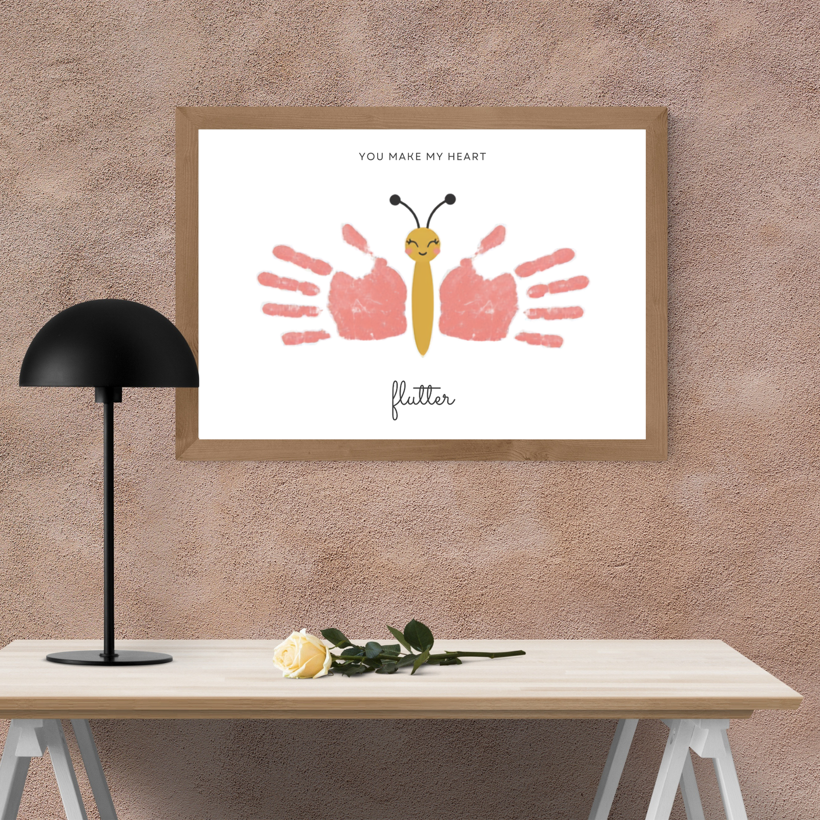 Personalized My Cute Butterfly Handprint Art