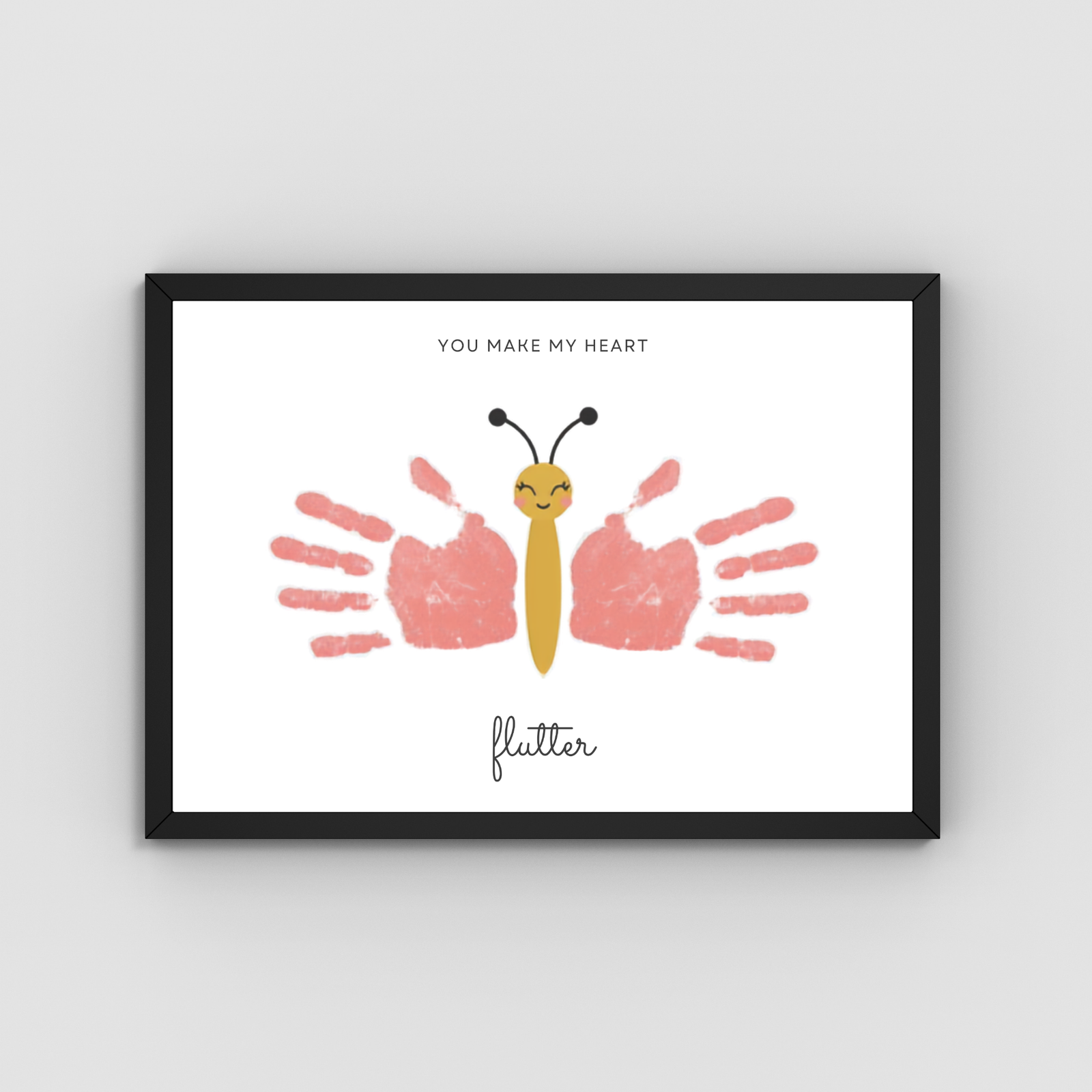 Personalized My Cute Butterfly Handprint Art
