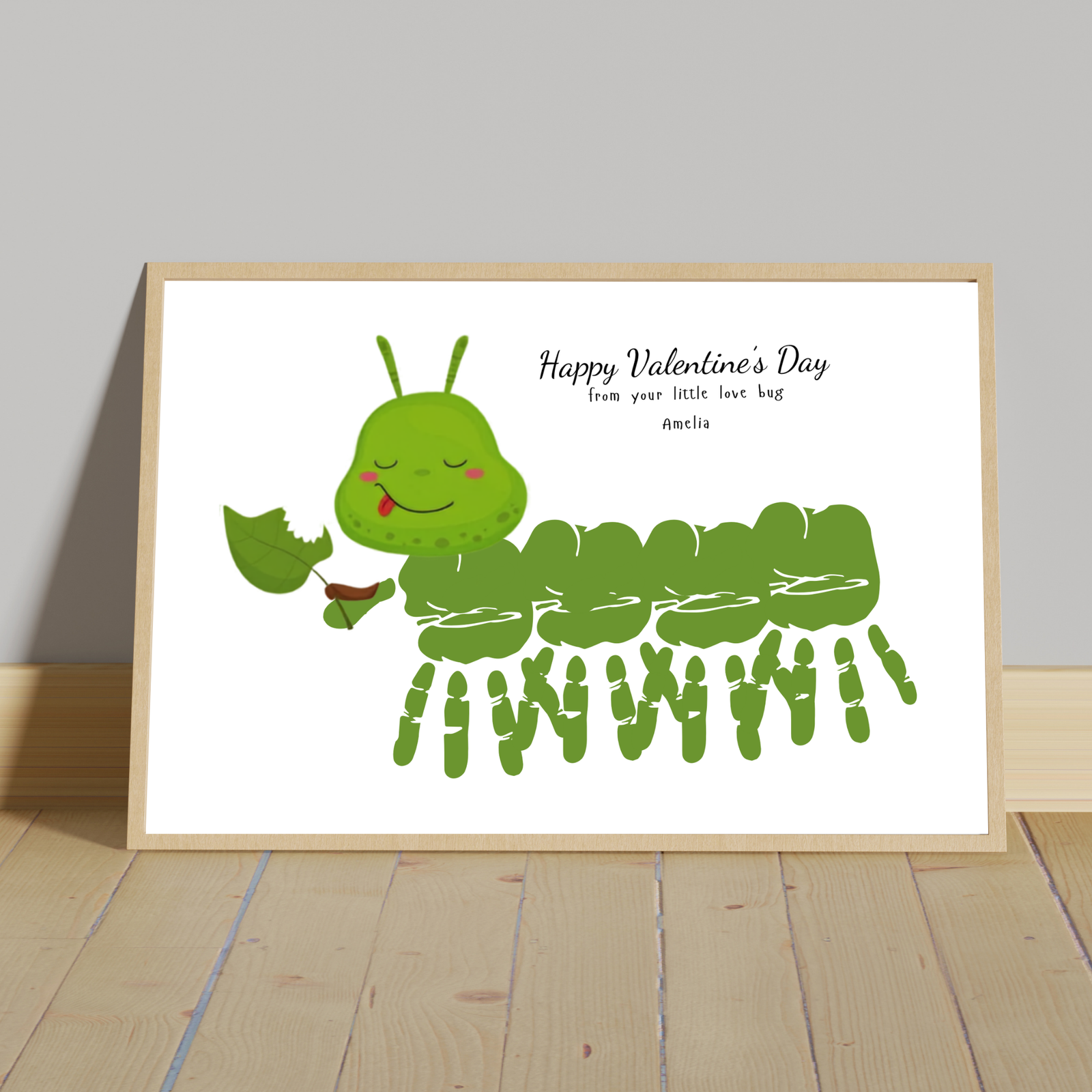 Personalized My Cute Caterpillar Handprint Art