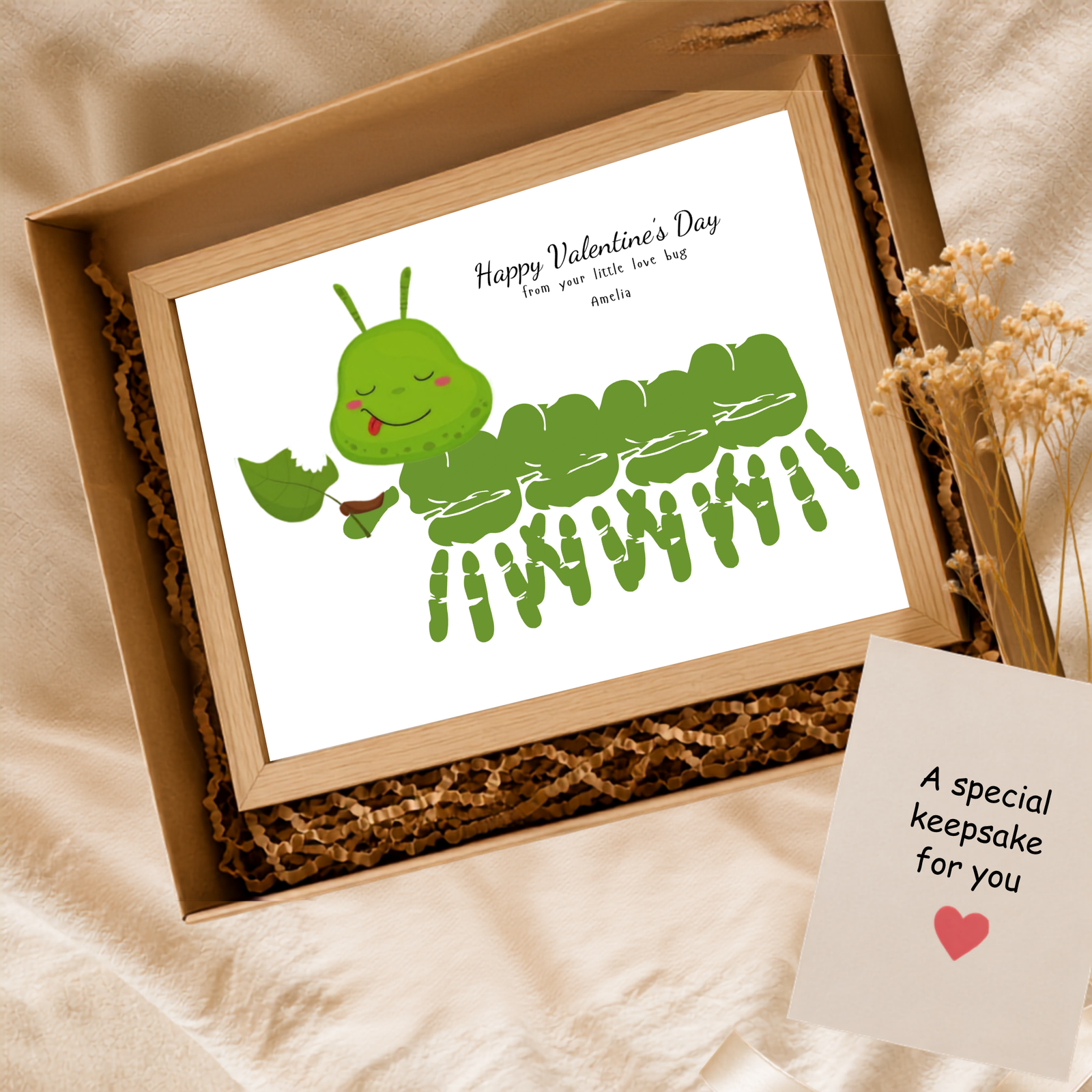Personalized My Cute Caterpillar Handprint Art