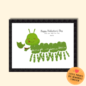 Personalized My Cute Caterpillar Handprint Art