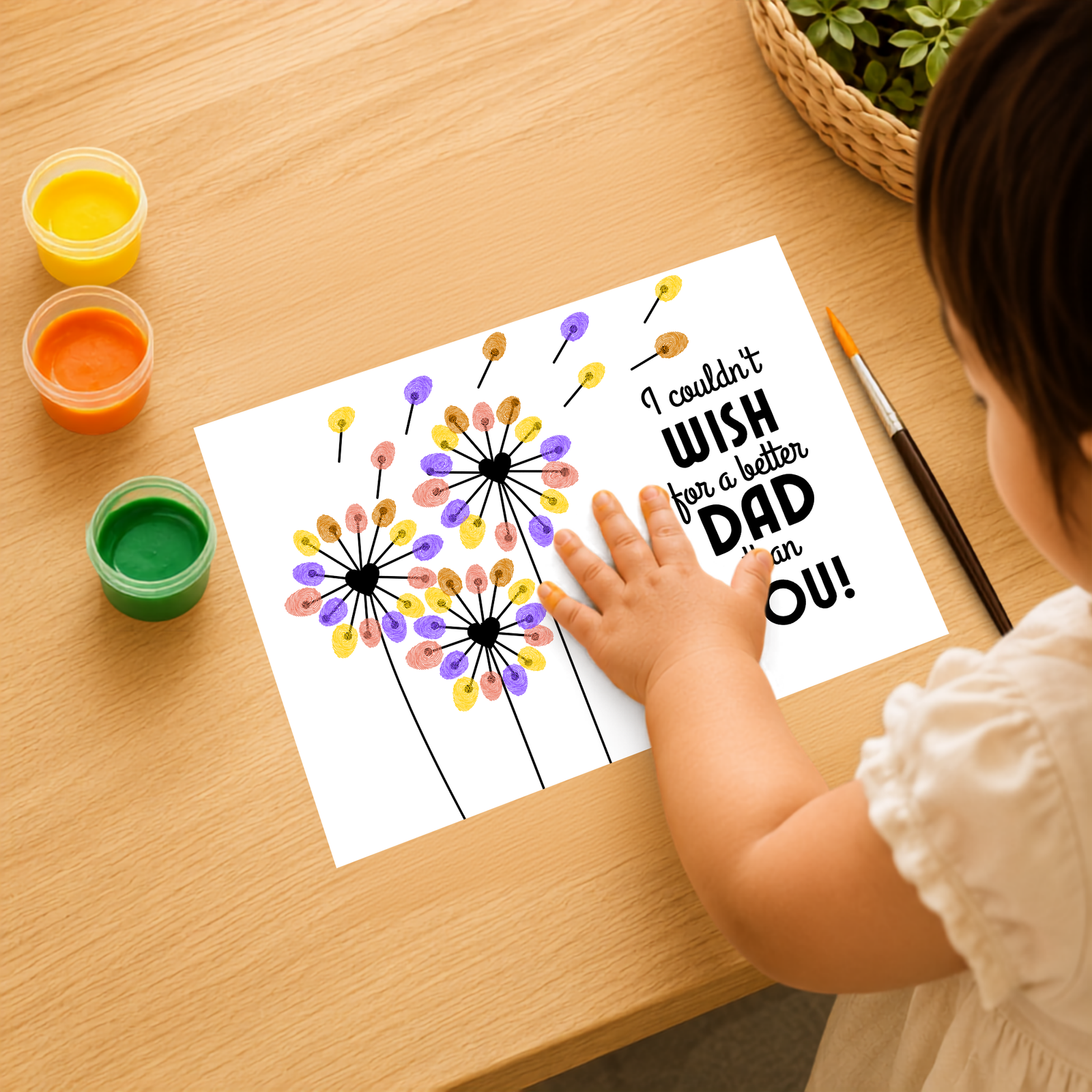 Personalized MOM & DAD Gift Thumbprint Art