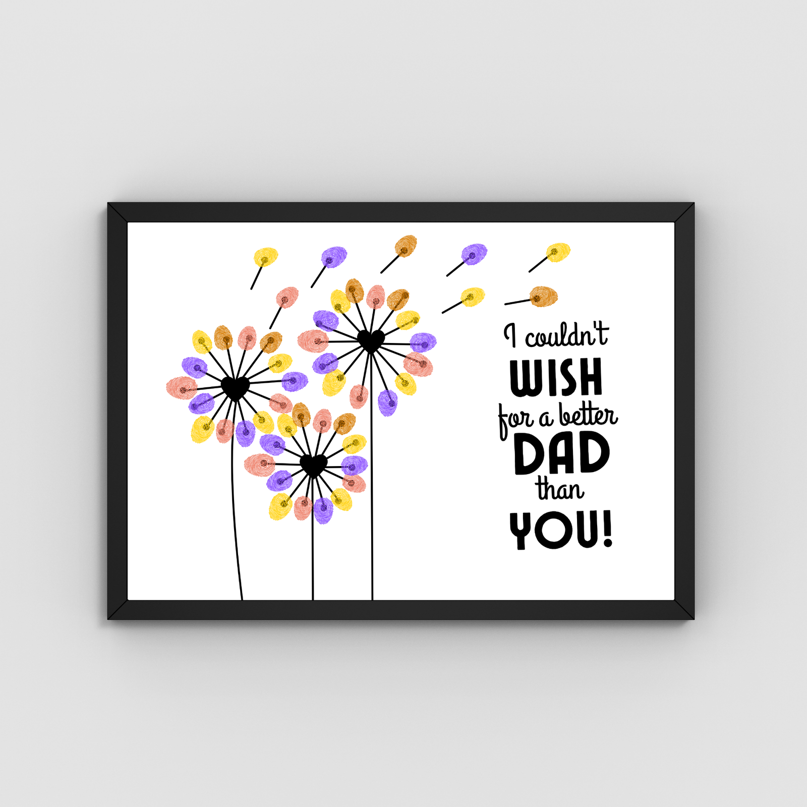 Personalized MOM & DAD Gift Thumbprint Art