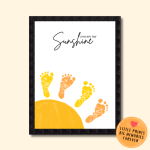 Personalized Baby Footprint Art