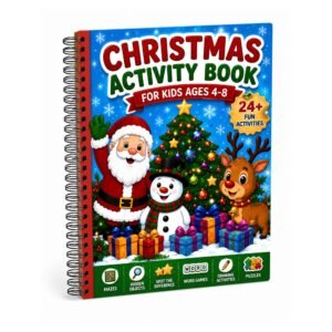 Christmas Activity Book for Kids Ages 4-12