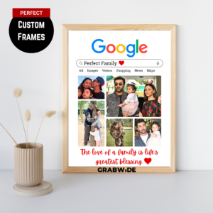Grabwide Personalized Google Search Style Family Photo Frame
