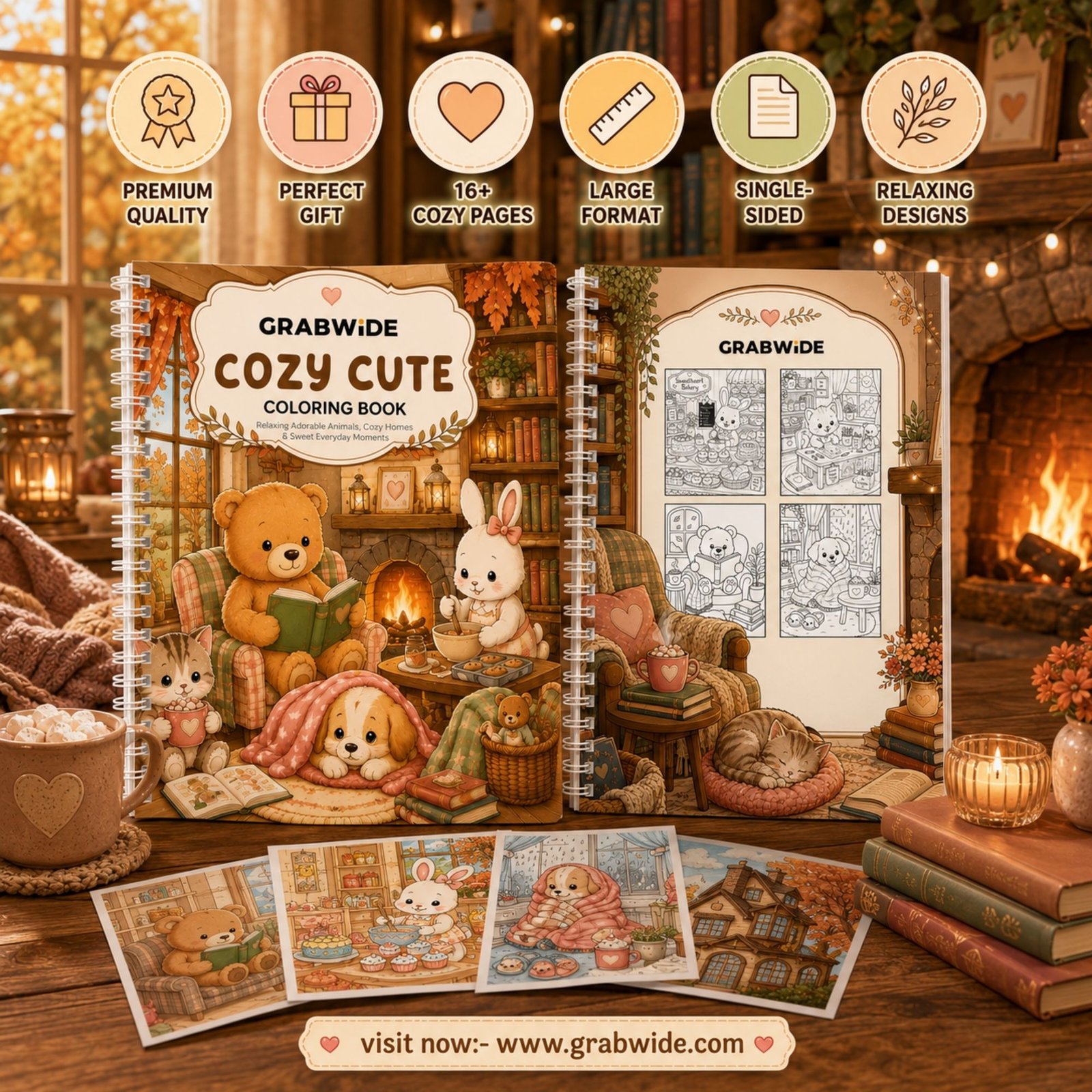 Cozy Cute Coloring Book - Fun Coloring Pages