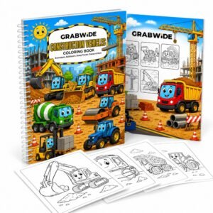 Construction Vehicles Coloring Book – Fun Coloring Pages