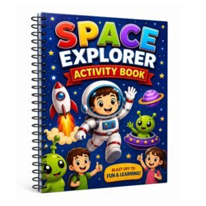 Space Explorer Activity Book for Kids Ages 4–12