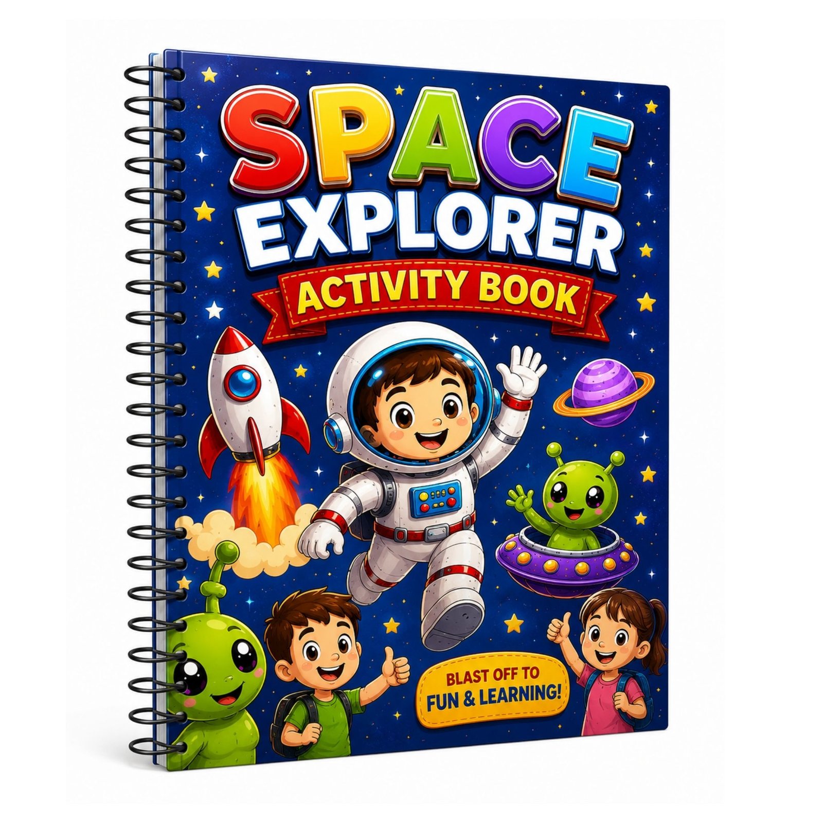 Space Explorer Activity Book for Kids Ages 4–12
