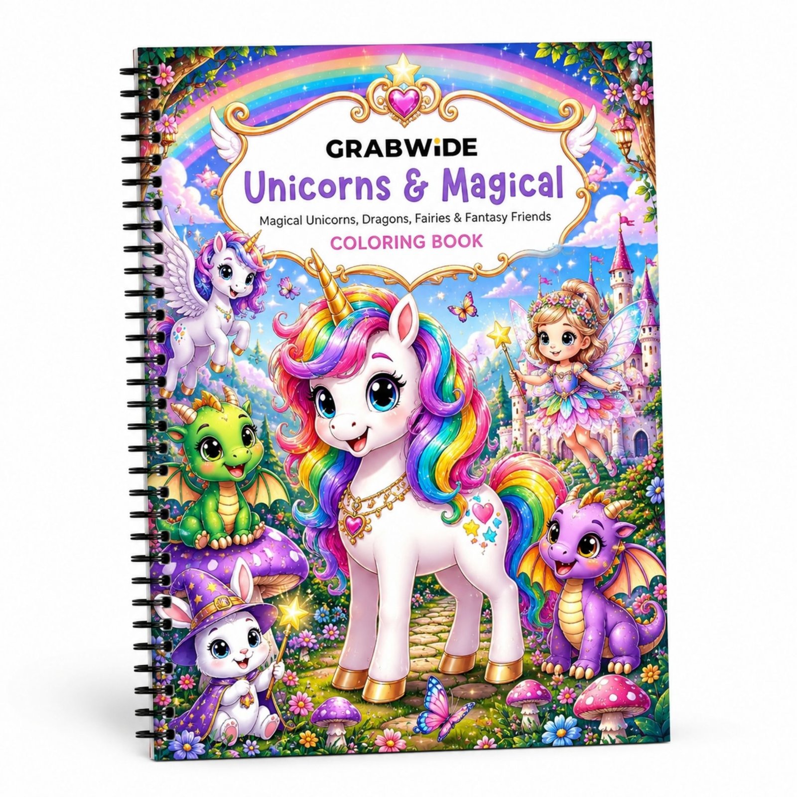 Unicorns & Magical Coloring Book - Fun Coloring Pages