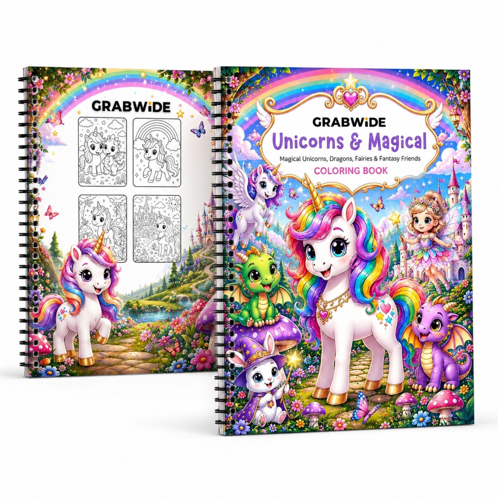 Unicorns & Magical Coloring Book - Fun Coloring Pages