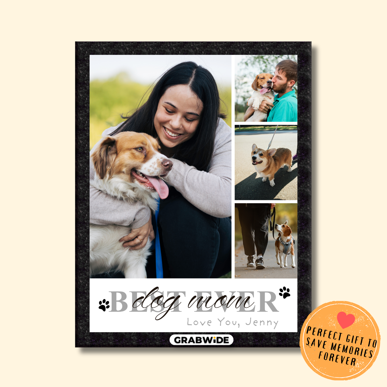 Grabwide Personalized Custom Dog & Cat Pet Photo Frame