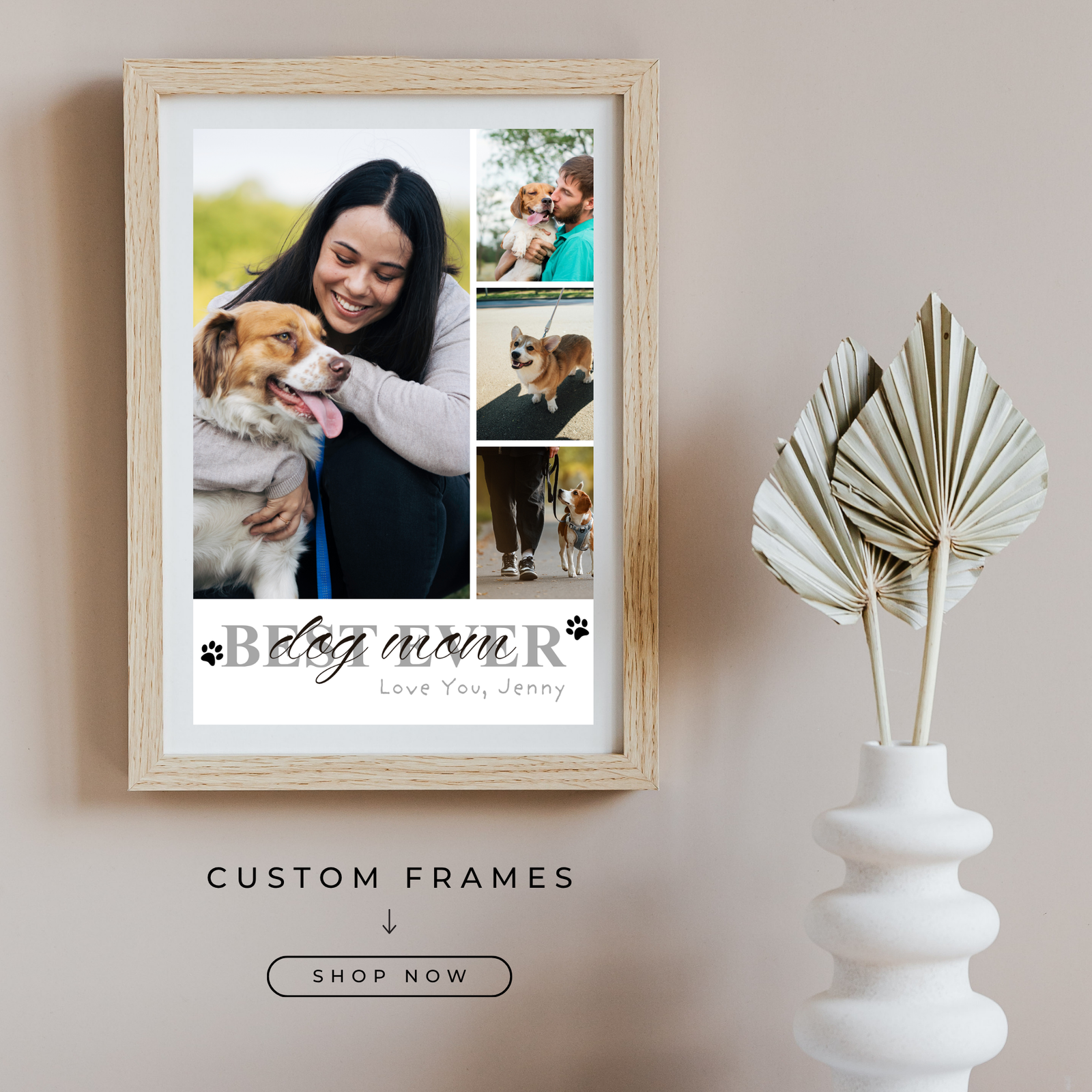 Grabwide Personalized Custom Dog & Cat Pet Photo Frame