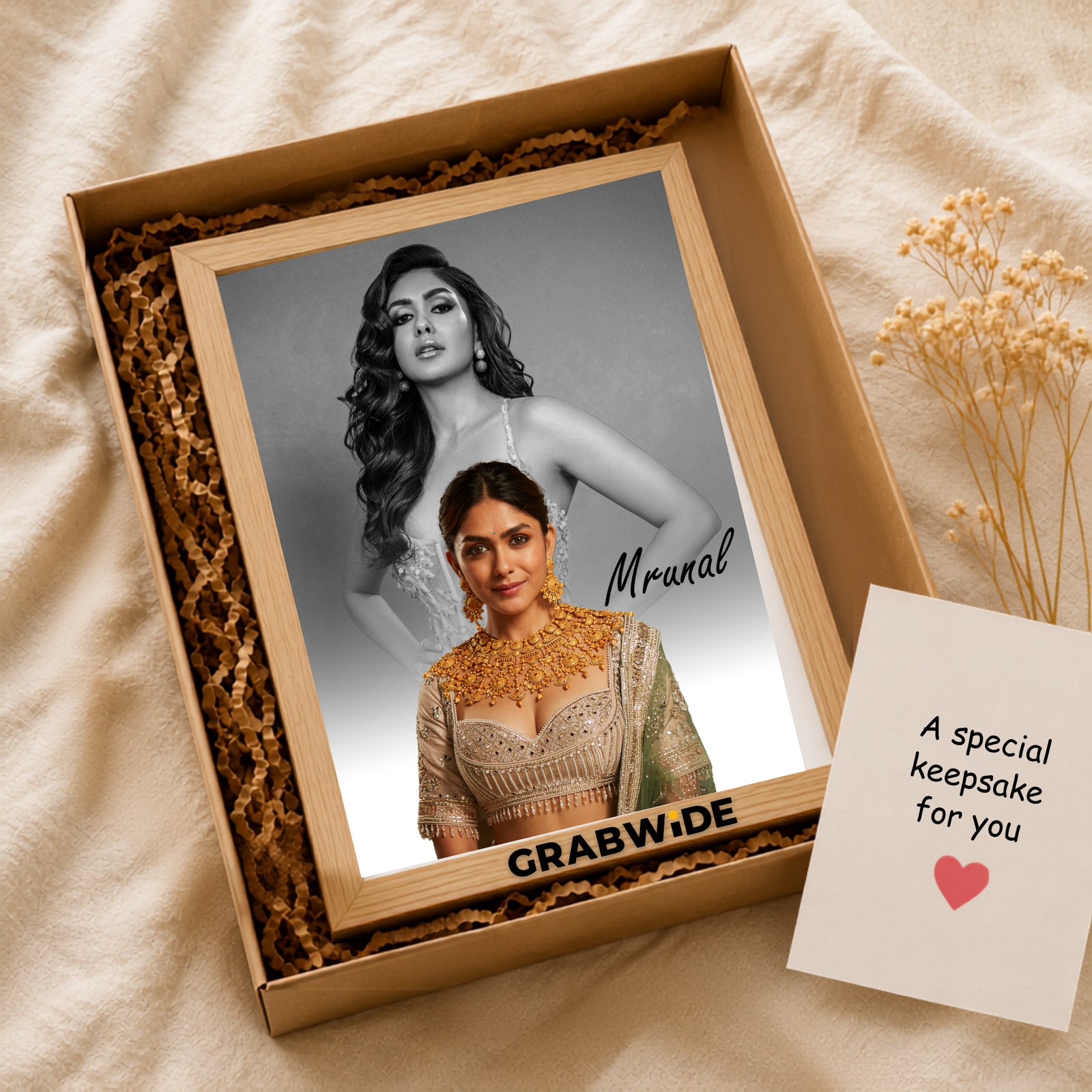 Grabwide Personalized Custom Photo Frame for Her