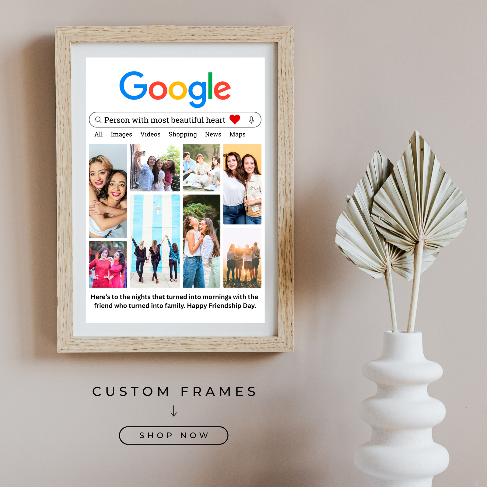 Grabwide Personalized Google Search Friends Photo Frame