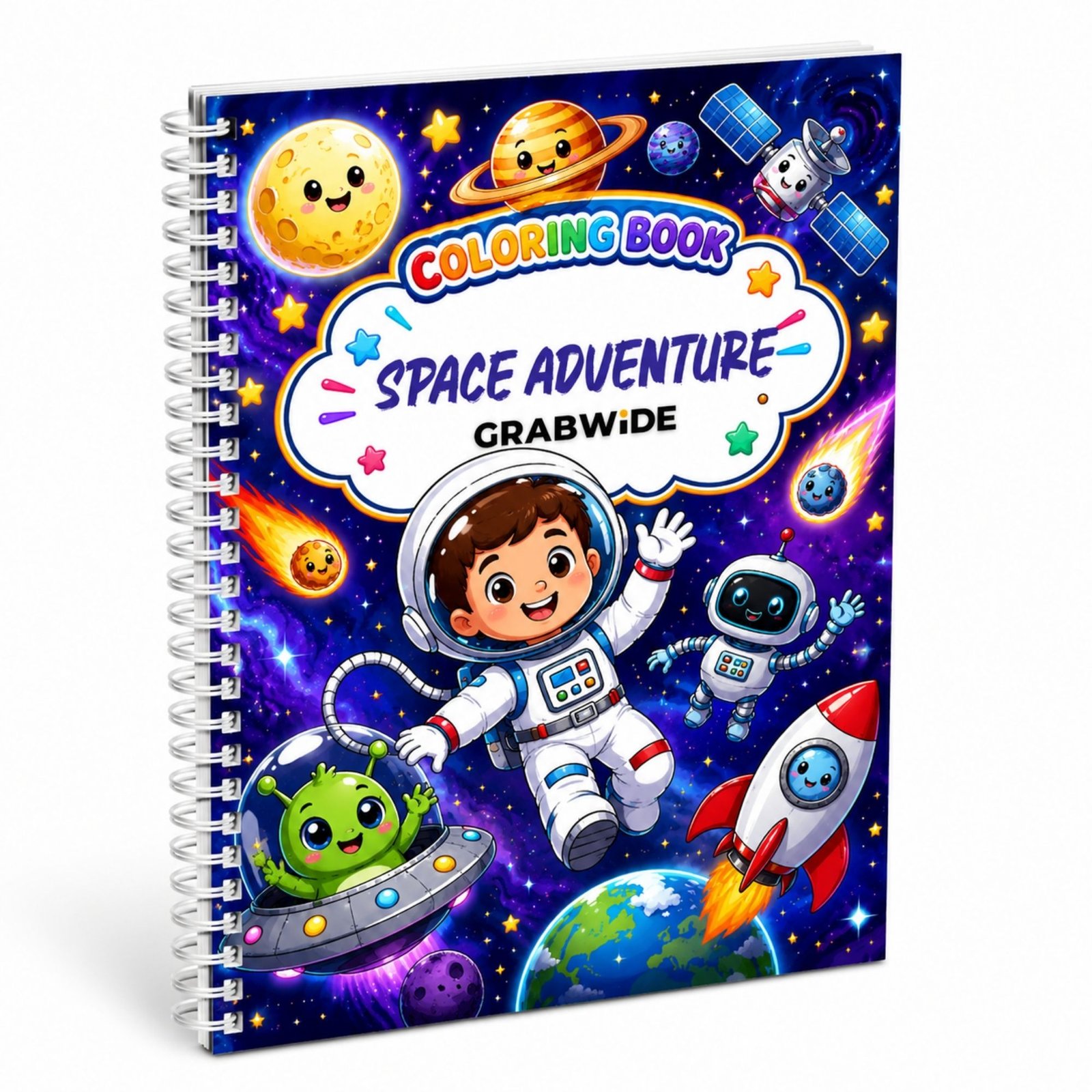 Space Adventure Coloring Book - Fun Coloring Pages