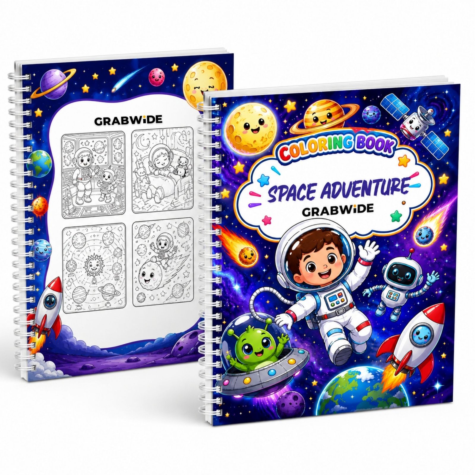 Space Adventure Coloring Book - Fun Coloring Pages