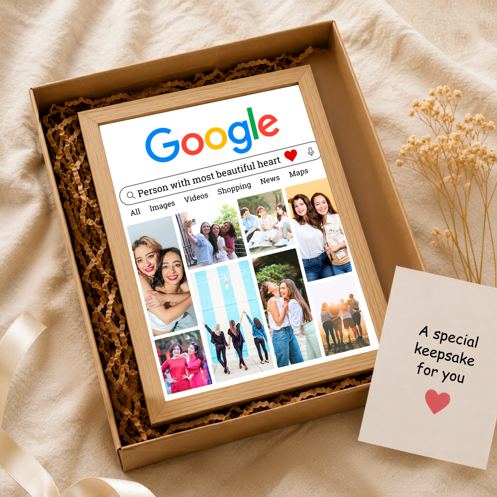 Grabwide Personalized Google Search Friends Photo Frame