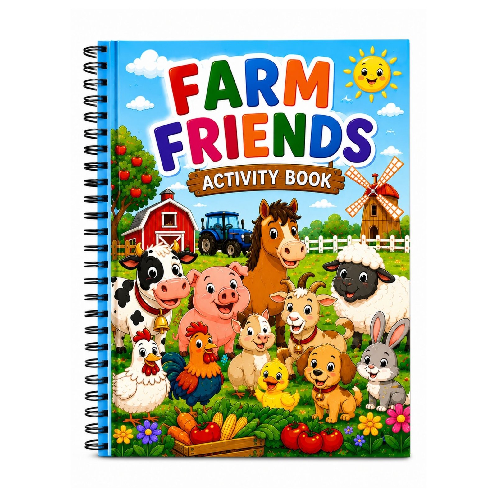 Farm Friends Activity Book for Kids Ages 3–12