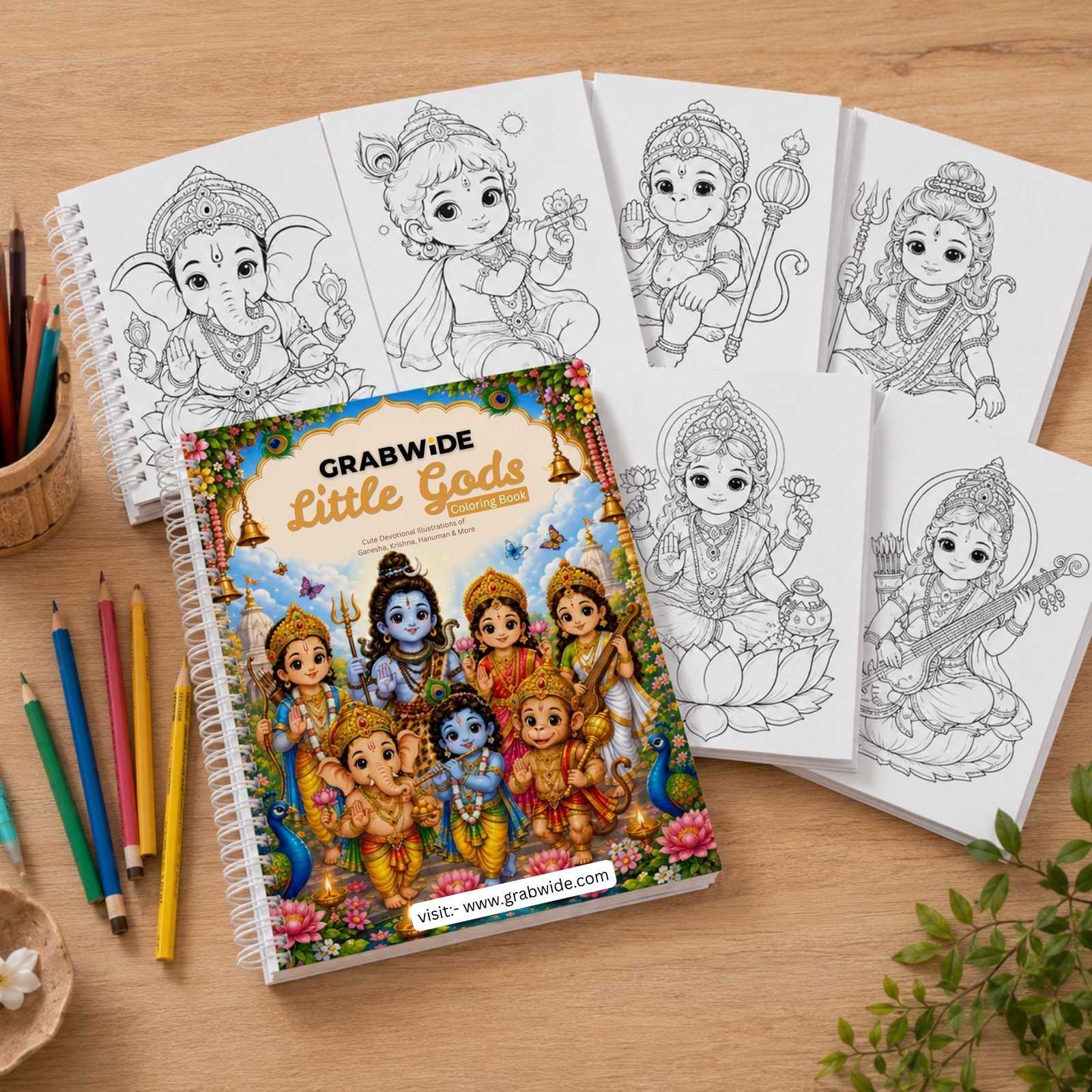 Grabwide Cute Animals Coloring Book - Fun Coloring Pages