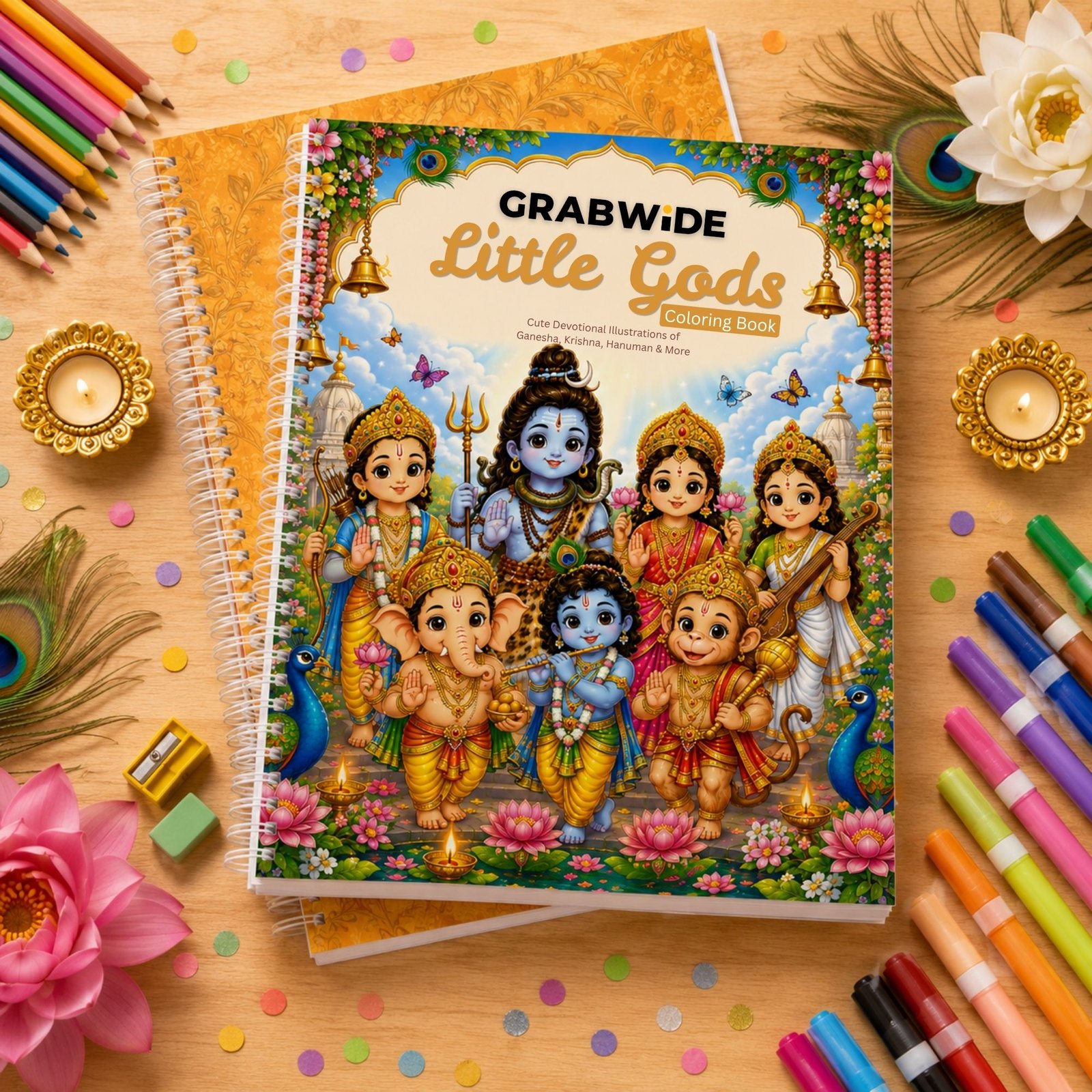Grabwide Cute Animals Coloring Book - Fun Coloring Pages
