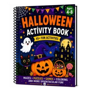 Halloween Activity Book for Kids Ages 4–12