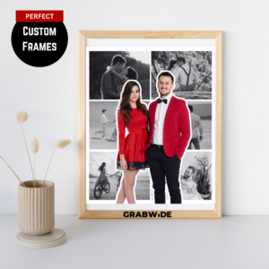 Grabwide Personalized Couple Photo Collage Frame