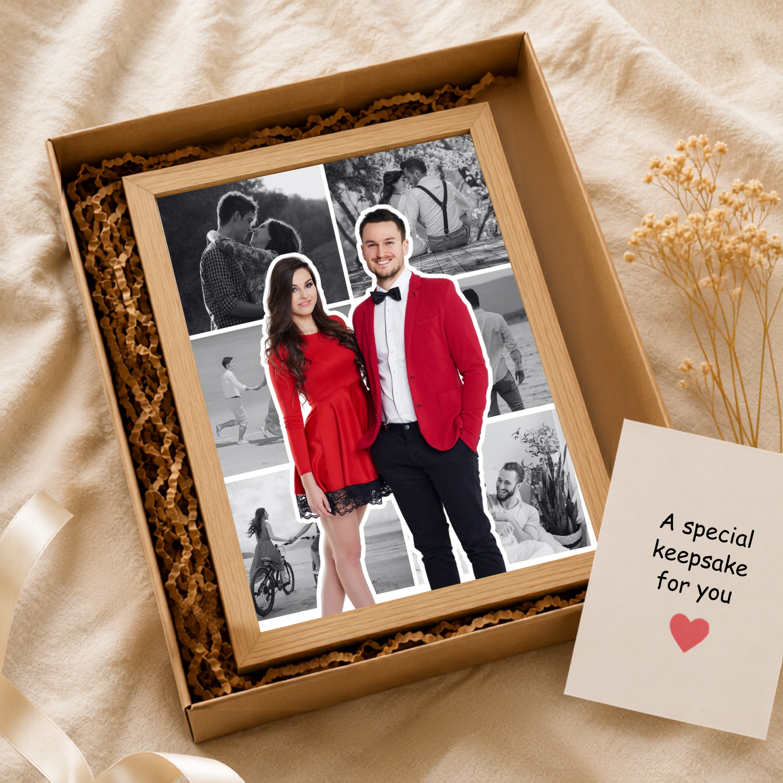 Grabwide Personalized Couple Photo Collage Frame