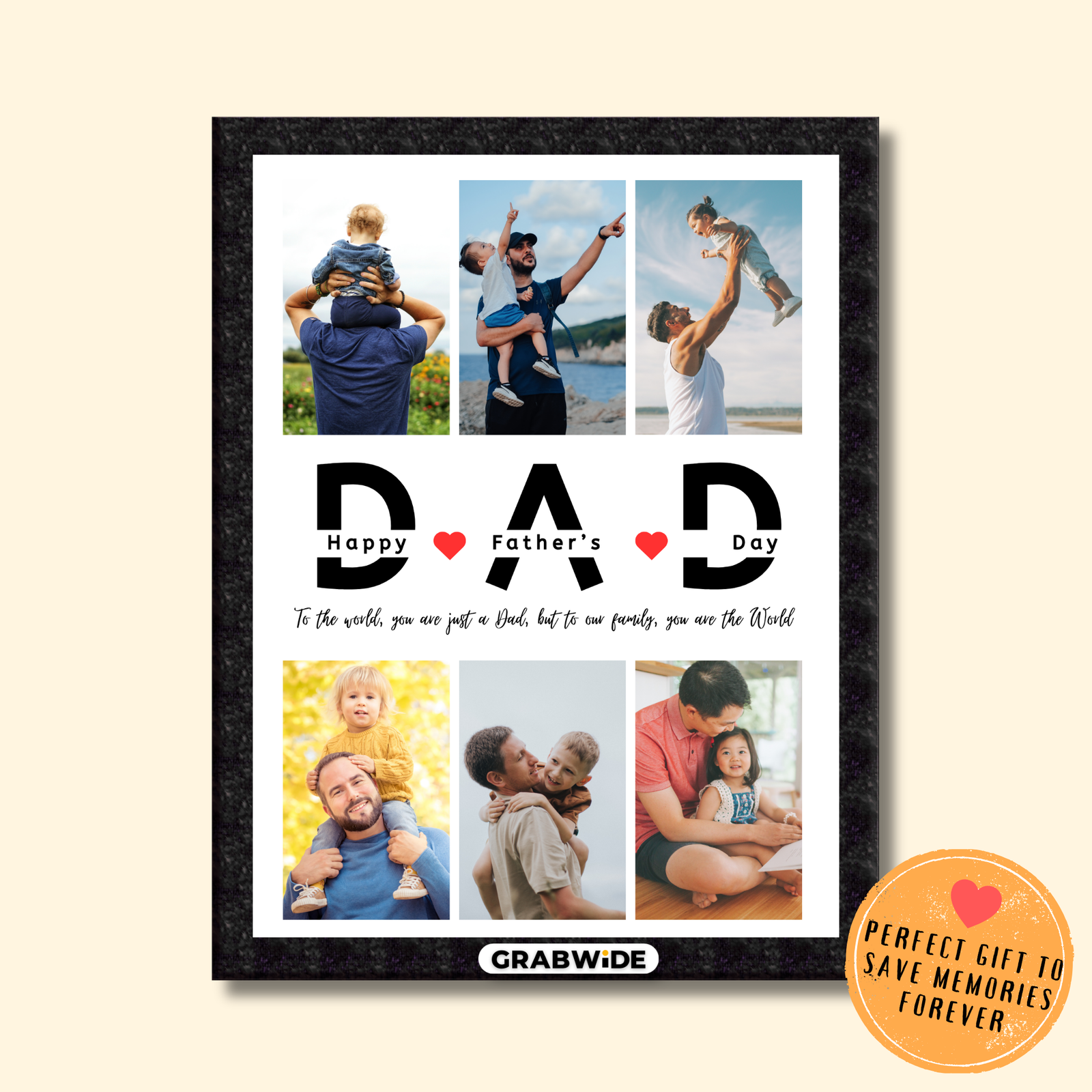 Grabwide Personalized Photo Frame for Dad & Mom